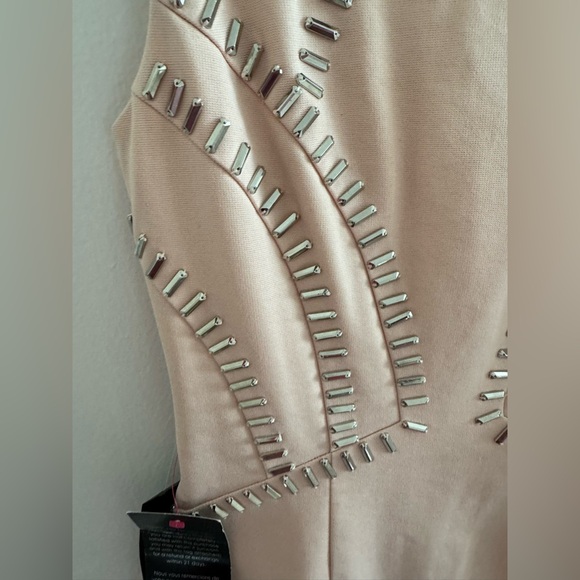 Bebe Women's Pink Embellished Dress - Picture 6 of 11